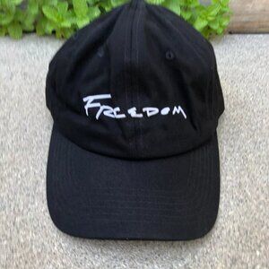FREEDOM Baseball Dad Hat Men's Black Cap Adjustable​